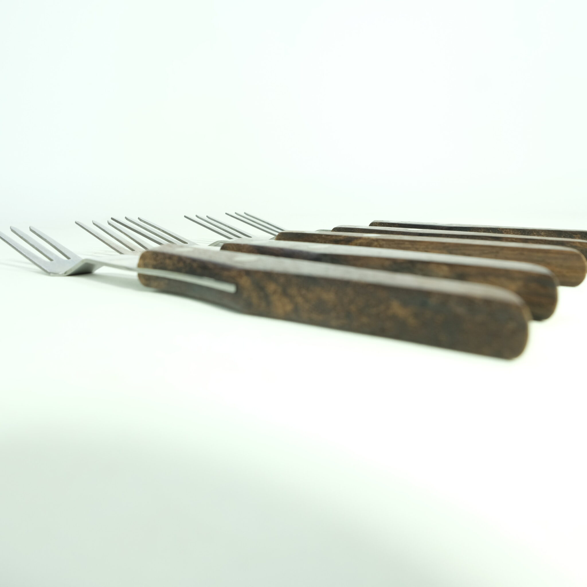 Set Five Stainless Forks Function In Form