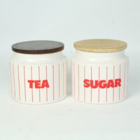 Hornsea Stripe containers - pair