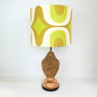 Mid Century Lamp - Cork & Brass